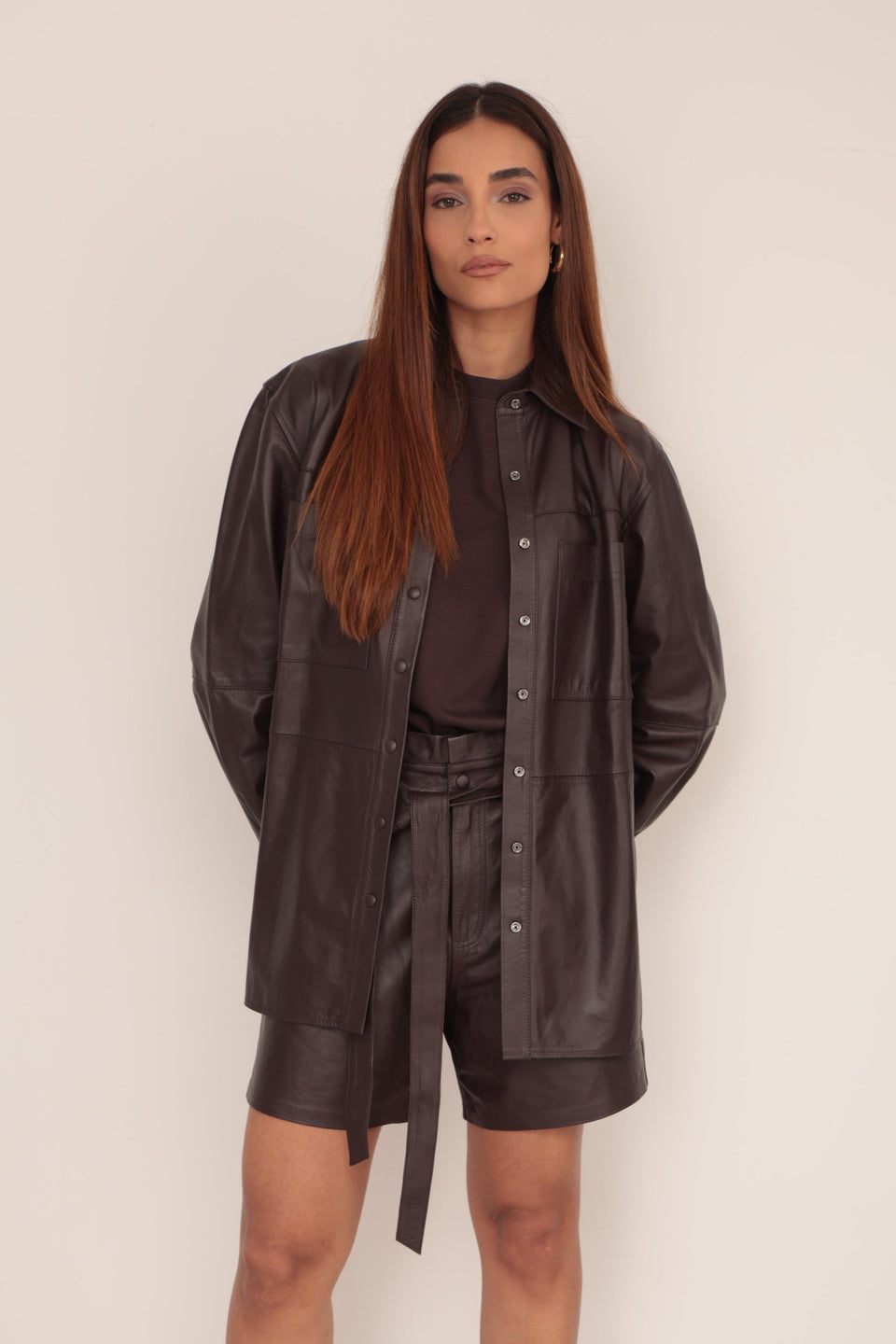 Camisa Over - Marrom Caf�