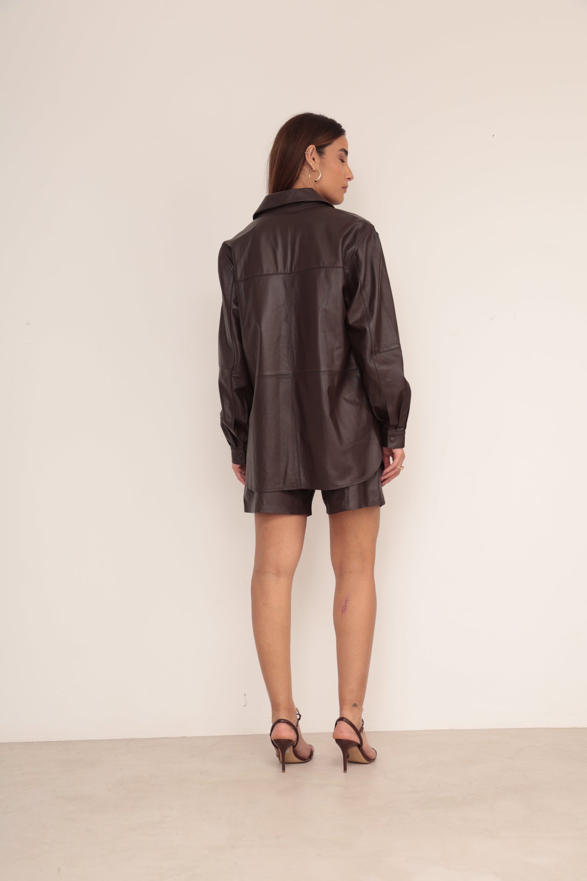 Camisa Over - Marrom Caf�
