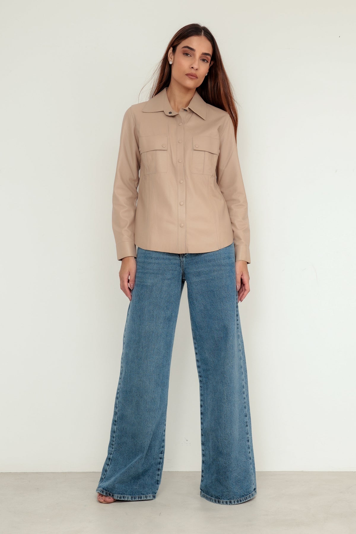 Camisa Bot�o - Avel�
