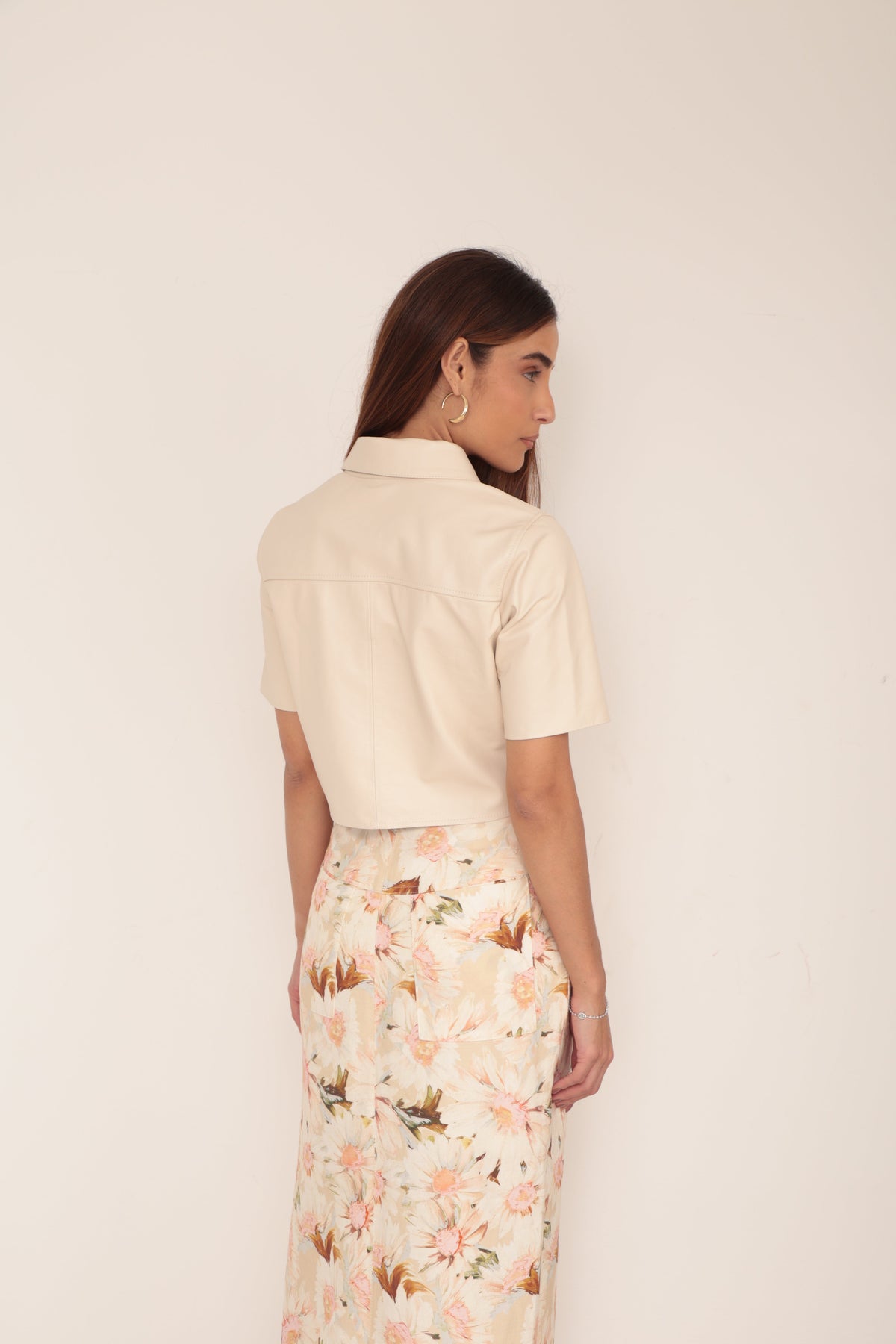 Camisa Cropped - Off