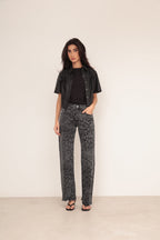 Camisa Cropped Furadinha - Preta