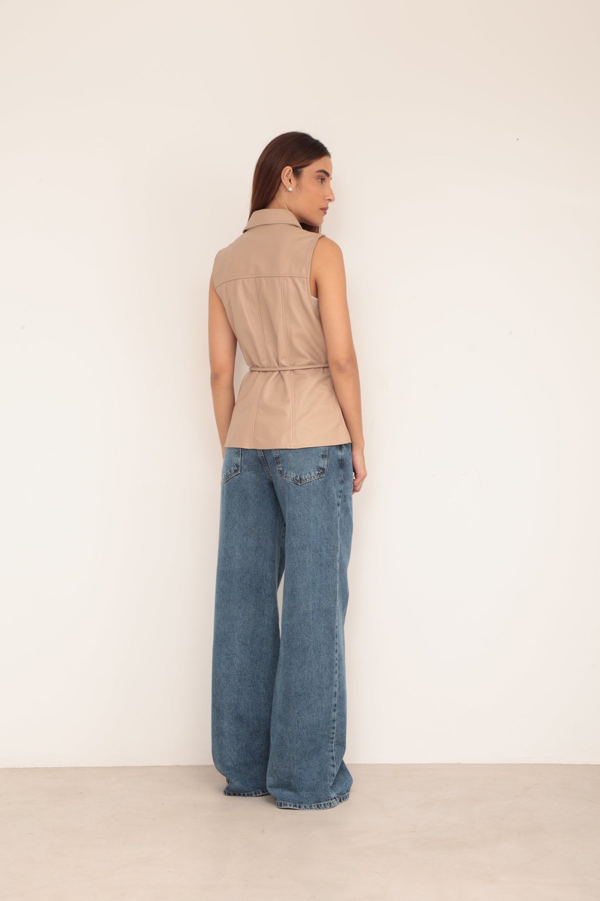 Colete Couro Cord�o - Avel�